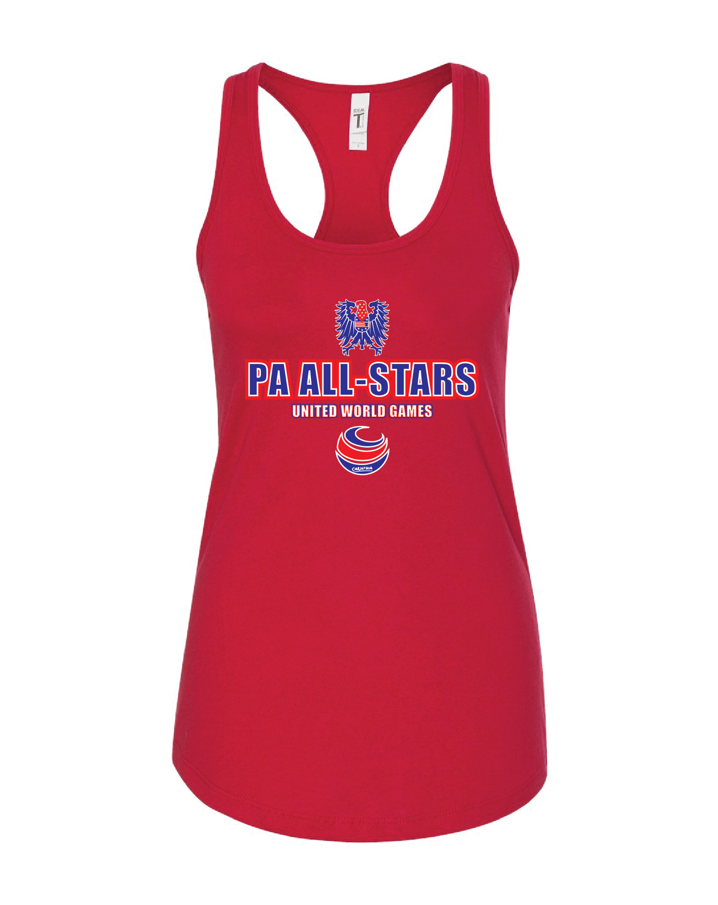 UWG PA All-Stars Women's Racerback Tank Top Design 2