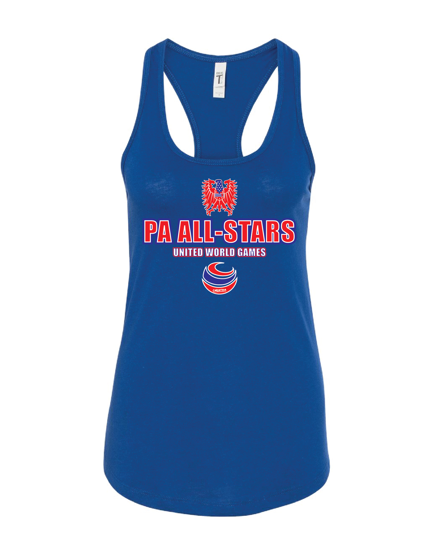 UWG PA All-Stars Women's Racerback Tank Top Design 2