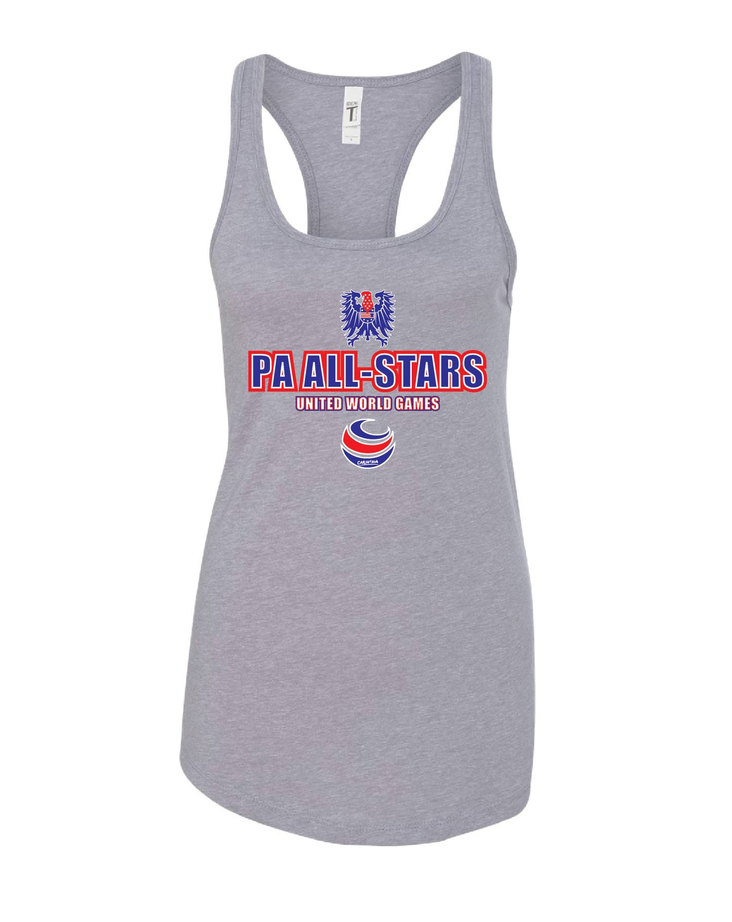 UWG PA All-Stars Women's Racerback Tank Top Design 2