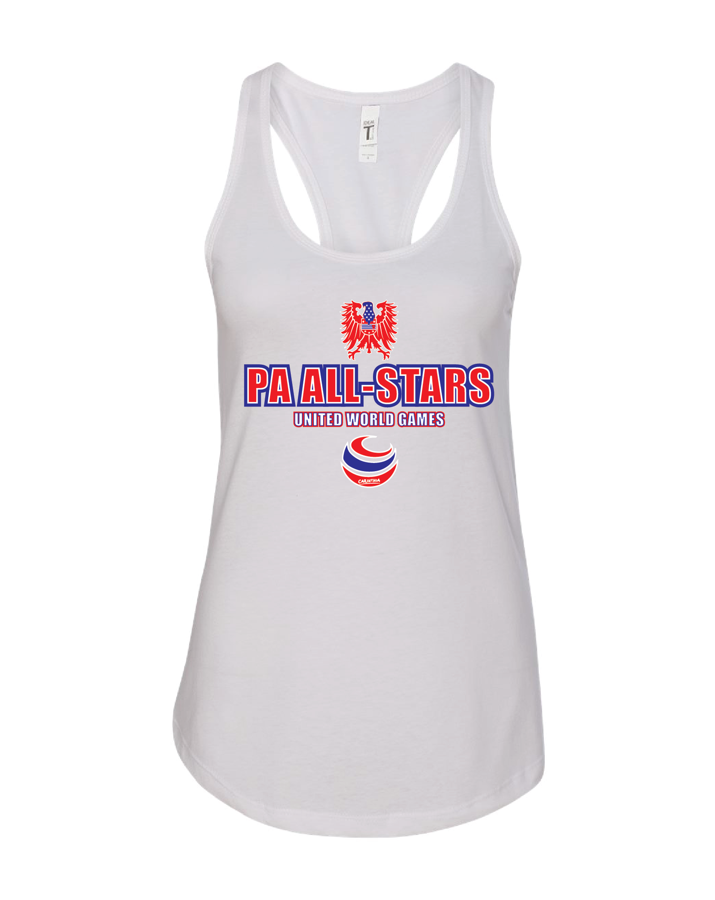 UWG PA All-Stars Women's Racerback Tank Top Design 2