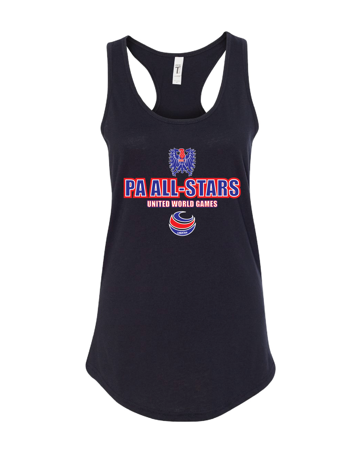 UWG PA All-Stars Women's Racerback Tank Top Design 2