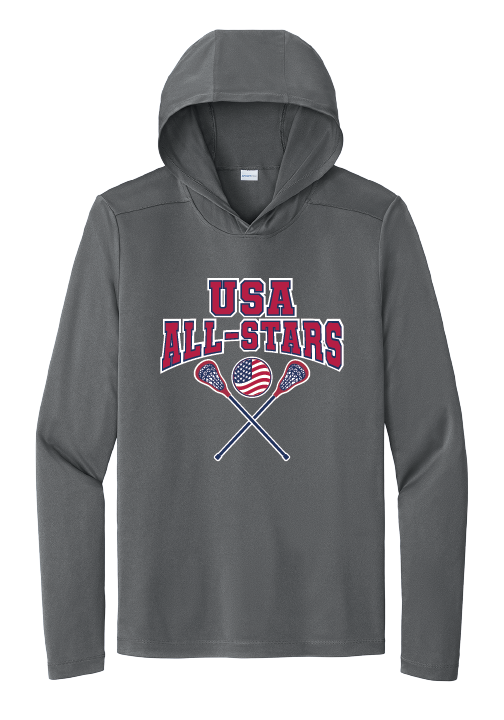 USA All-Stars Drifit Long Sleeve T-shirt with Hood