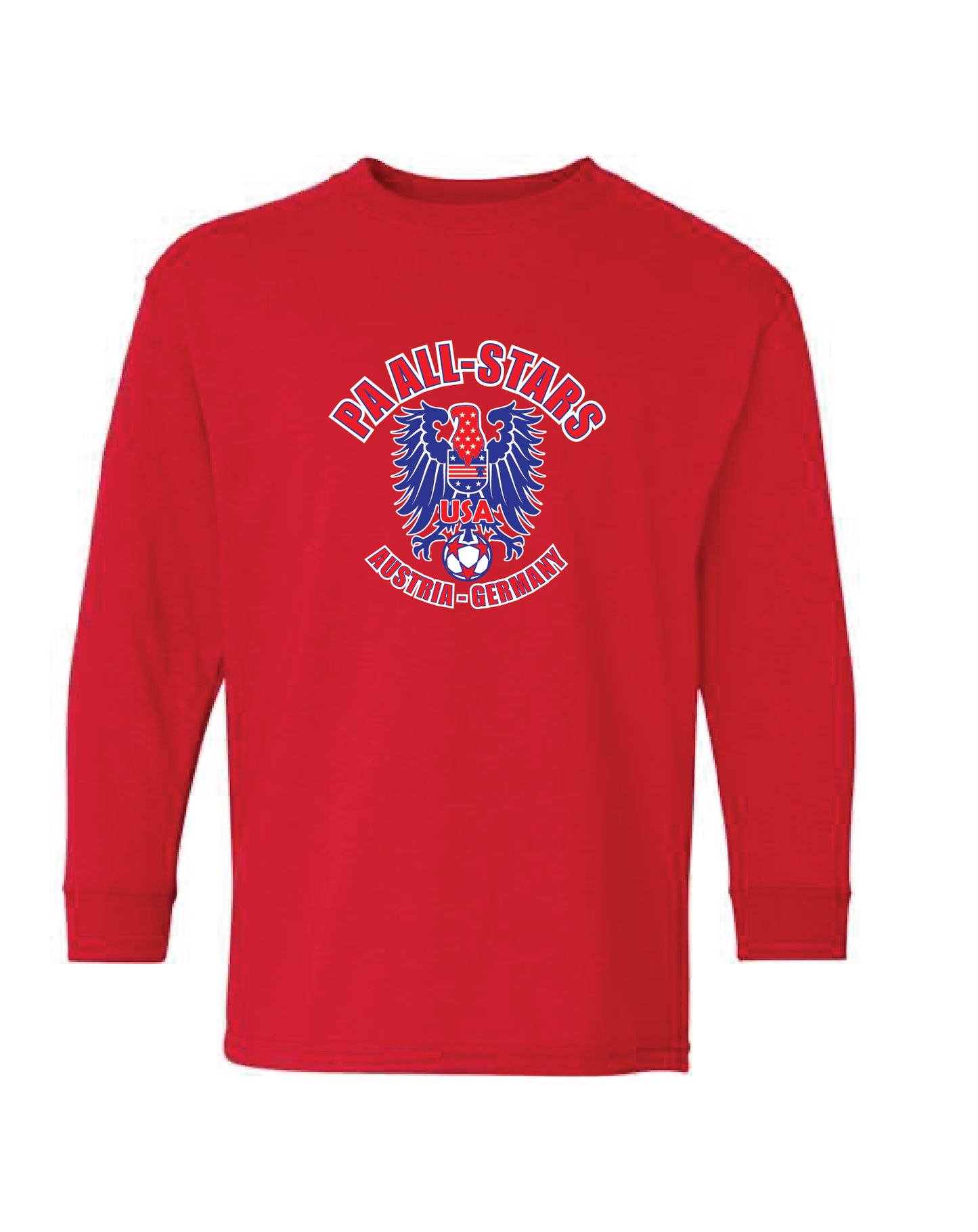 UWG PA All-Stars Youth Long Sleeve T-shirt Design 1