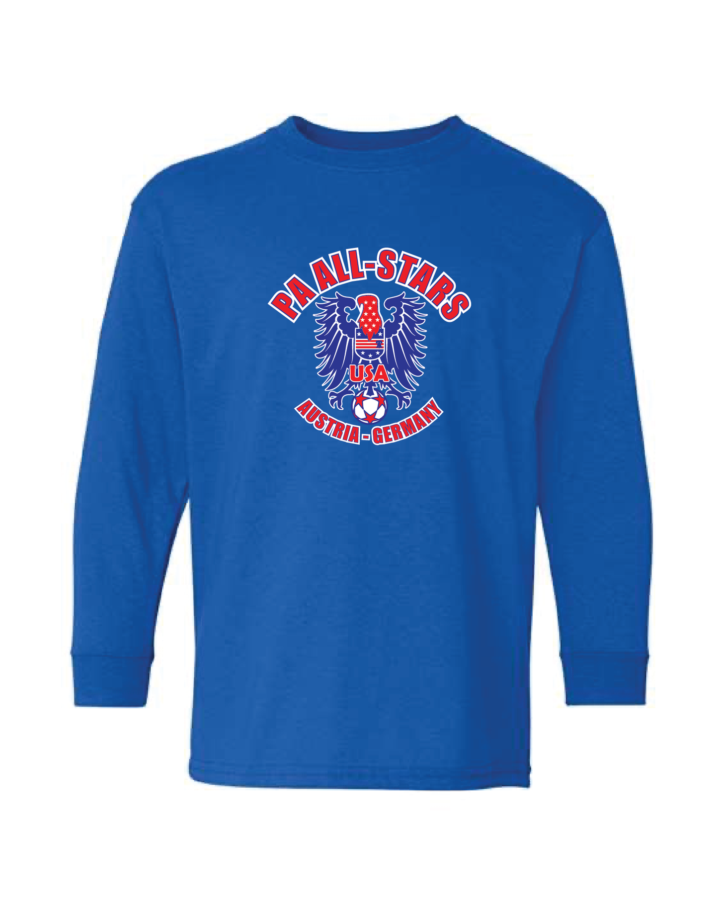 UWG PA All-Stars Youth Long Sleeve T-shirt Design 1