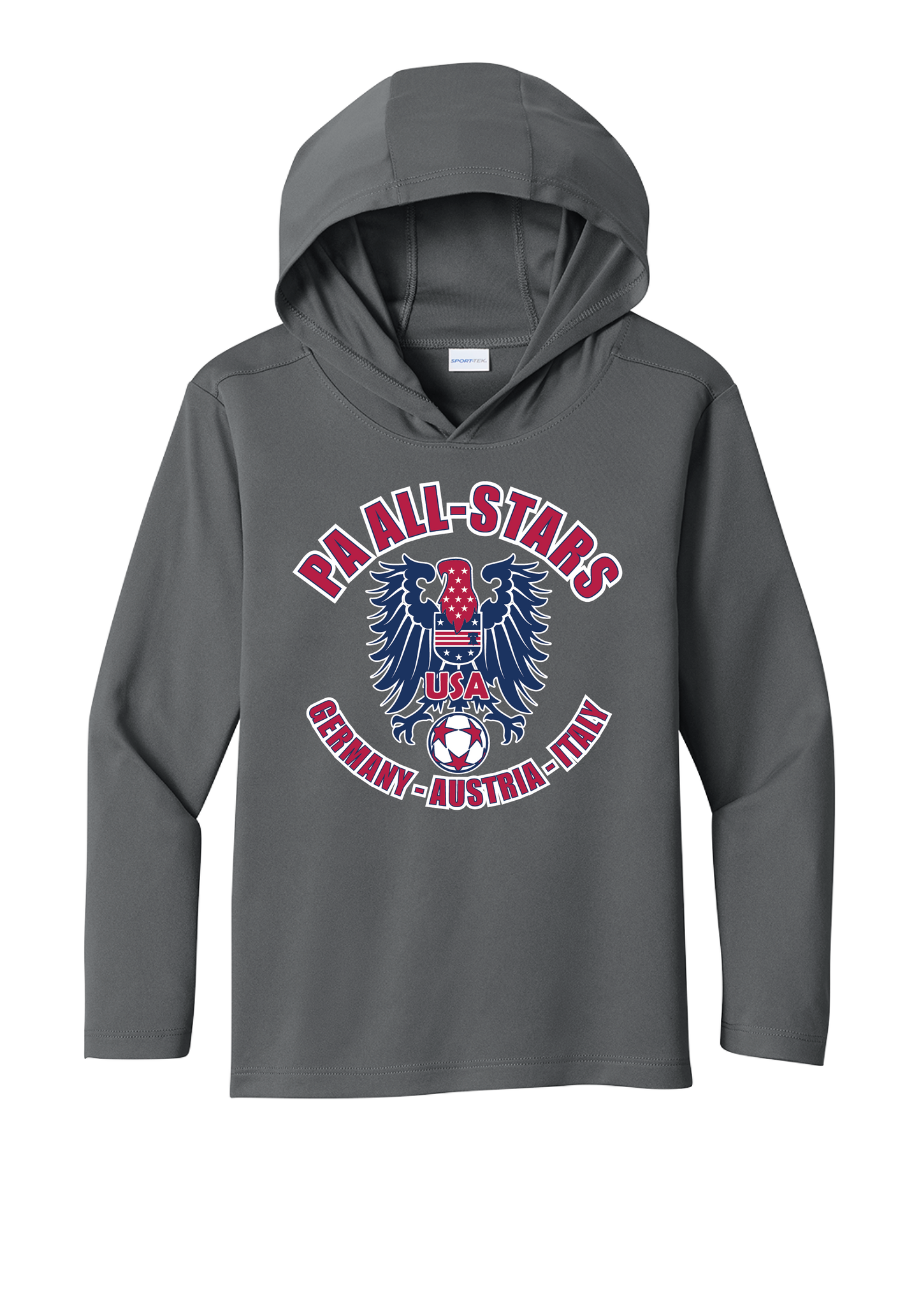 PA All-Stars Youth Drifit Long Sleeve T-shirt with Hood