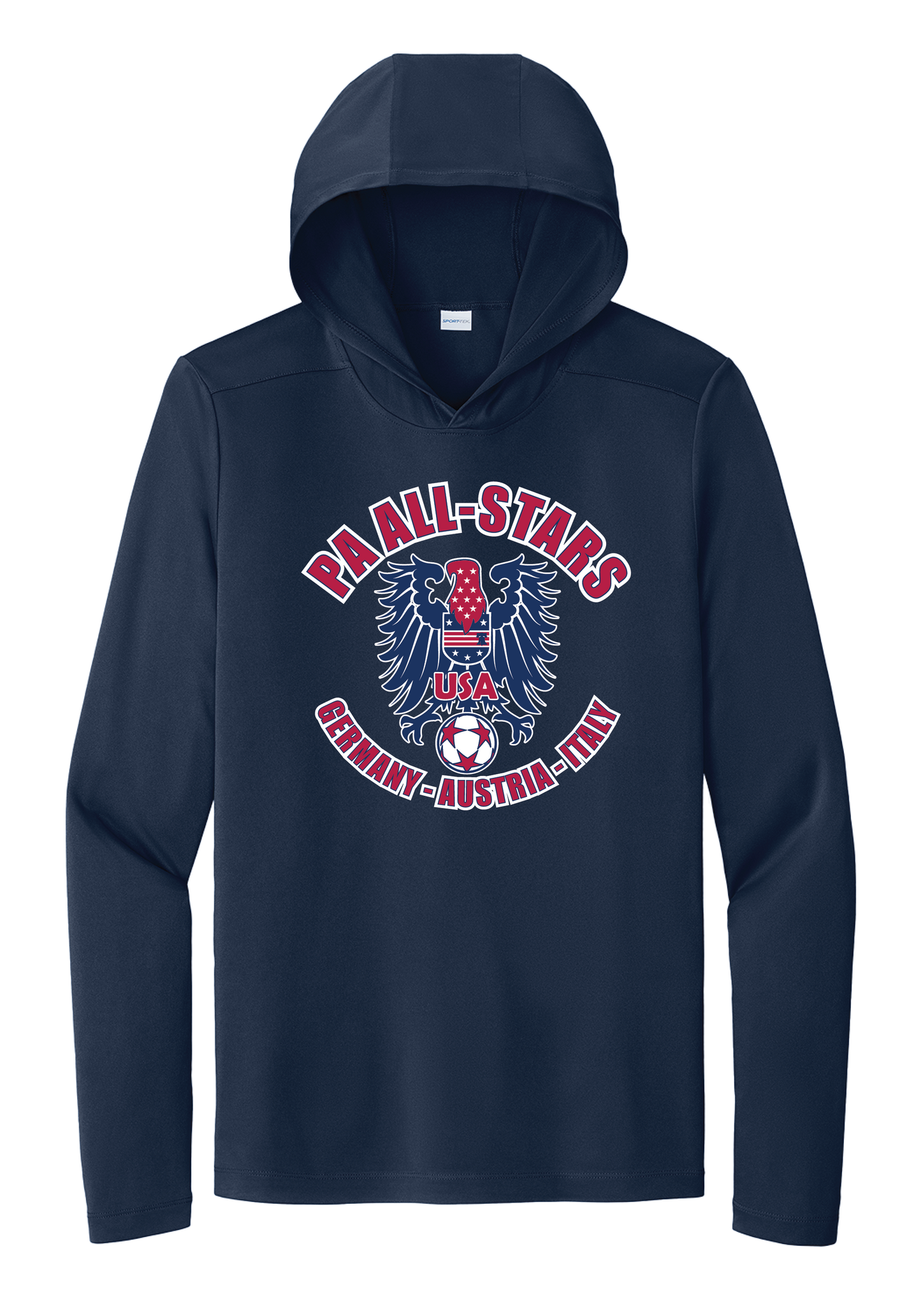 PA All-Stars Drifit Long Sleeve T-shirt with Hood