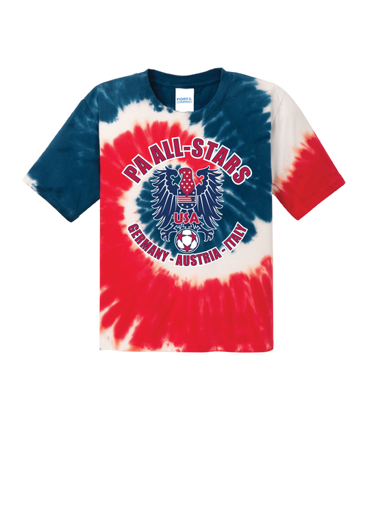 PA All-Stars Youth Short Sleeve Tie-Dye T-shirt