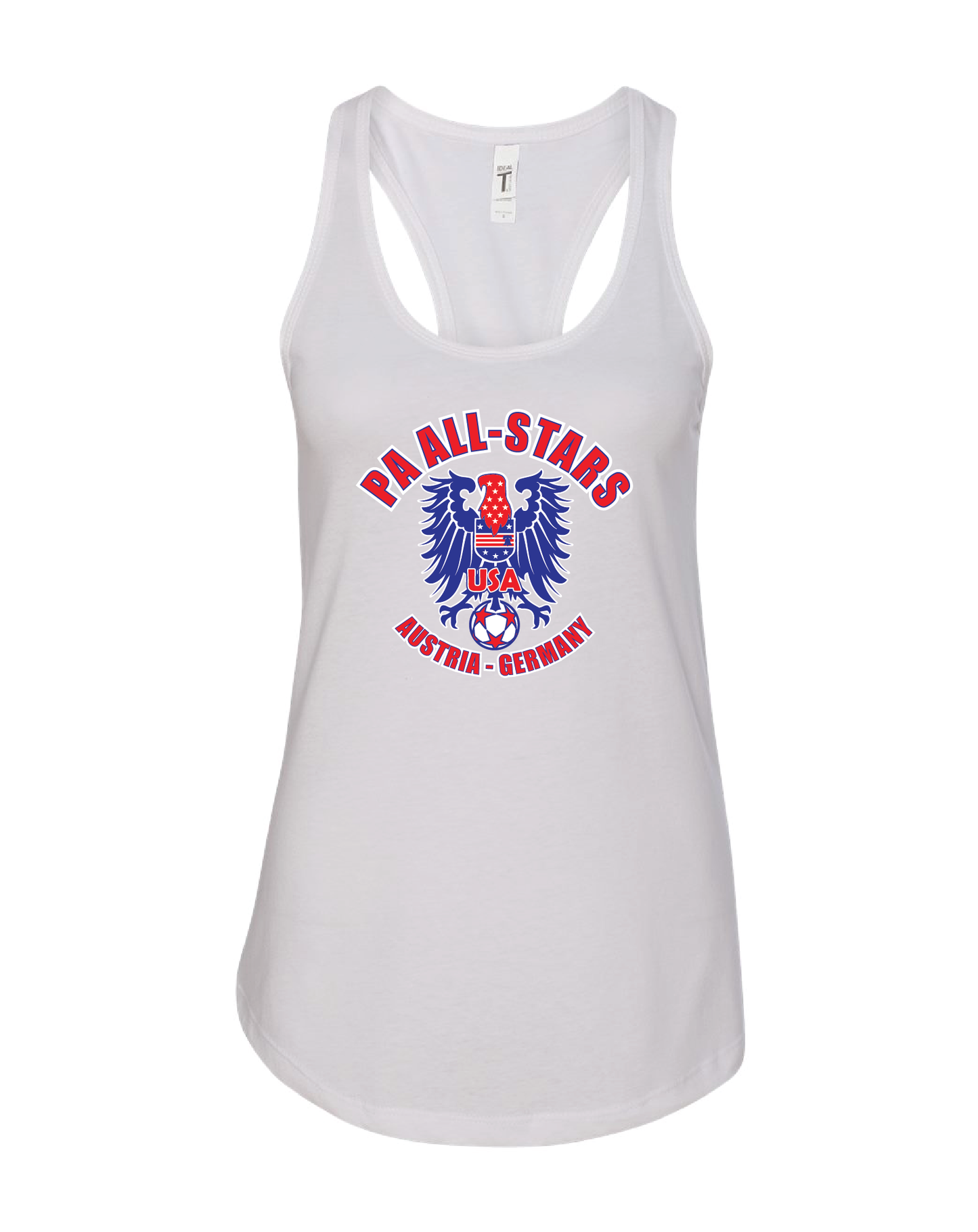 UWG PA All-Stars Women's Racerback Tank Top Design 1